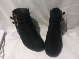 BooHoo  black suede and leather boots size 6 EU 39 Express Shipping - £22.83 GBP