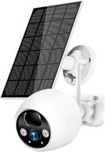 Cameras for Home Security Outside, 2K Solar Security Cameras Wireless Outdoor - £28.60 GBP