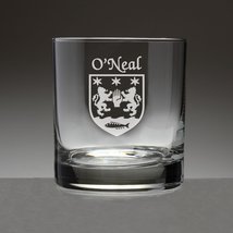 O&#39;Neal Irish Coat of Arms Tumbler Glasses - Set of 4 (Sand Etched) - £53.68 GBP