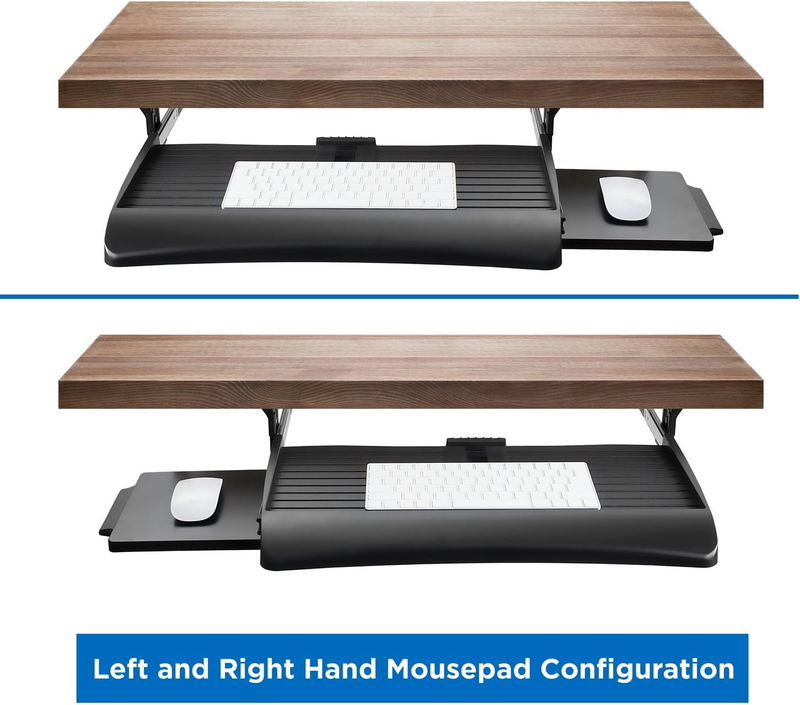 Keyboard Drawer under Desk with Mouse Platform, Easy-Glide Sliding Un Item image 8