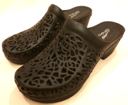 Dansko Pippa Clog Shoes Sz:EU41/US 10.5-11 Black Rubber - £39.60 GBP