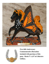 Trail Of Painted Ponies Monarch Beauty~Low 1E/0245~Free 20th Anniv. Horseshoe - £66.79 GBP