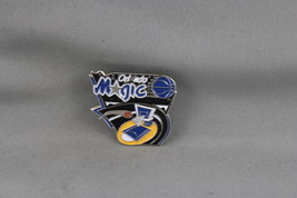 Oralnd Magic Pin (VTG) - Basketball Court Graphic - Stamped Pin  - $19.00