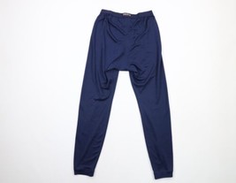 Vtg 90s Patagonia Capilene Mens Medium Spell Out Cuffed Thermal Pants Blue USA - £46.11 GBP