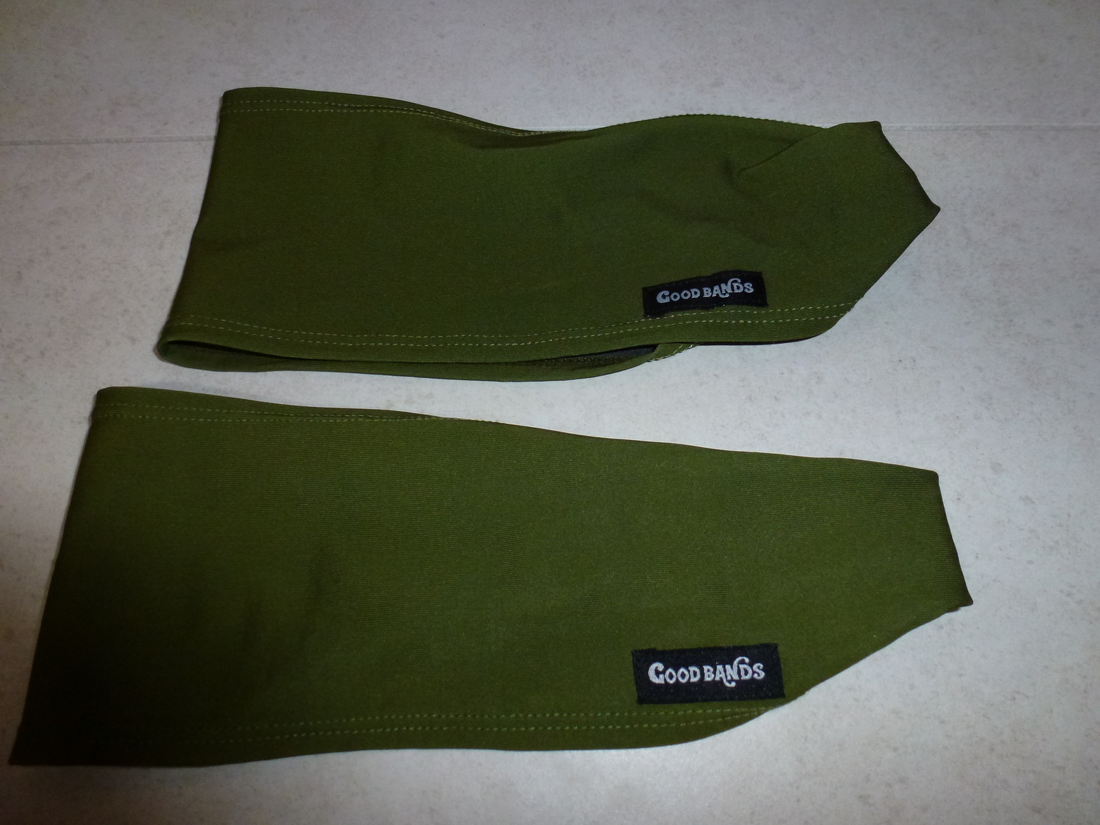 PAIR ELASTIC STRETCHABLE HEADBANDS Green Comfort Breathable Sport Hair B... - $10.00
