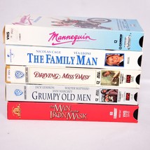 5 VHS Movies Mannequin, Family Man, Driving Ms Daisy, Grumpy Old Men, Iron Mask - £11.34 GBP