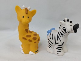 Fisher Price Little People Petting Zoo Zebra Giraffe Lot - £6.84 GBP