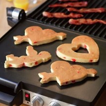 New! Set 3 Williams Sonoma Metal Pancake Egg Molds Hearts - Angel - £15.44 GBP