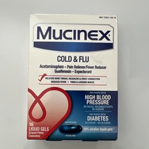 Mucinex Cold &amp; Flu Liquid Gels 16 Ct - £7.88 GBP