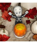 Vintage Casper The Friendly Ghost Halloween  Candle Tea Light Holder - $734.95 MXN
