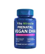 Vegan Prenatal DHA Supplements - 800mg DHA DPA Plant Based Omega 3 - 60 ... - £12.82 GBP
