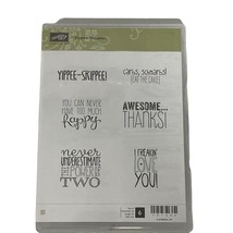 Stampin&#39; Up! Yippee-Skippee! Stamp Set Retired Sayings - £7.52 GBP