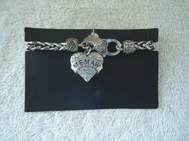 &quot; Nos &quot; &quot; Nwt &quot; Memaw &quot; Heart Shaped Bracelet &quot; Beautiful Gift Item &quot; - £9.58 GBP