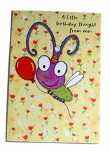 Hallmark Birthday Greeting Card w Envelope Anyone Cute Bug - £2.31 GBP