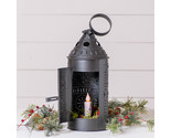17-Inch Punched Tin Sturbridge Lantern - Metal Candle Holder Accent Piece - £27.93 GBP