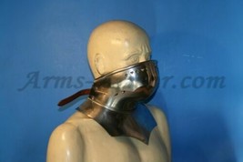 Médiévale Figurine Bevor Hausse-Col Cou Armor Knight Wearable Acier Doux - £49.40 GBP