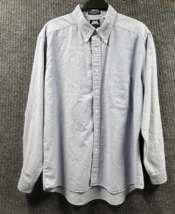 VTG Lee Shirt Mens XL Blue Chambray Single Needle Tailoring Long Sleeve Work - £17.70 GBP