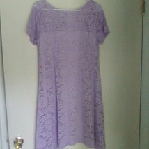 Robbie Bee lavender lace dress sz 8 - £30.56 GBP