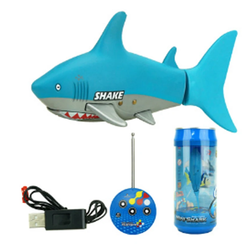 RC Boat Animal Shake Fish Mini Fish Swimming Creative Toys 4CH Remote Co... - $31.13
