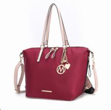 Layla Solid Tote + Adjustable Backpack - Wine/Blush - $68.13