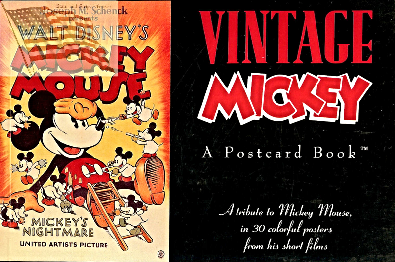 Vintage -  Mickey Postcard Book - 30 Postcards - $25.00