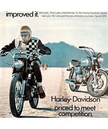 Harley Davidson 68 Sprint Advertisement 1968 Motorcycle Speed Record LGB... - $54.32 CAD