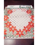 Luxury Doily by FANCO, vibrant poisettias, 16x54, table runner. new[10] - $655.87 MXN