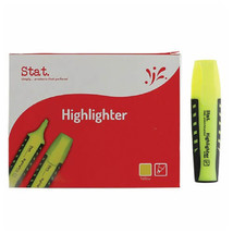 Stat Water-Based Highlighter (Box of 10) - Yellow - £25.34 GBP