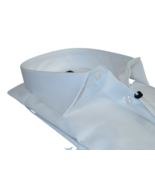 Men 100% Cotton Shirt Manschett Quesste Turkey Slim Fit 6040-01 White Pi... - £48.70 GBP