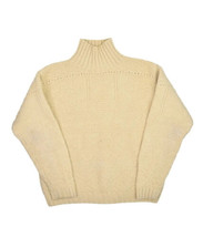 Polo Ralph Lauren Country Sweater Mens M 100% Wool Chunky Hand Knit Fisherman - £122.91 GBP