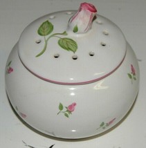 Telaflora Ceramic Rose Pot Diffuser With Lid Potpourri Soaps Etc - $9.99