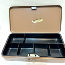 VTG Hunt Manufacturing Co Lit Ning Products Metal Cash Box with Insert N... - £23.15 GBP