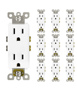 15-Amp Decorator Receptacle Outlet (10 Pack) - Non-Tamper-Resistant, 125... - $33.41 CAD