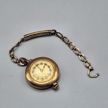 Meric Swiss Gold Filled Ladies Pocket Watch w/ Gemex Fob 15 Jewels Ticking - £38.67 GBP