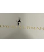 Men's .925 Sterling Silver Black Onyx Cross Pendant David Yurman - $554.38
