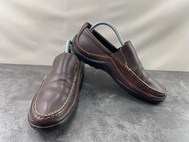 Cole Haan Loafers Men 9M Tucker Venetian Shoes Brown Leather Slip On Dri... - $34.47