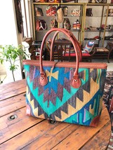 kilim travel bag,Vintage Leather kilim bags,women&#39;s bag travel bags, Duf... - £312.47 GBP