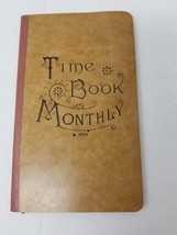 Buxton &amp; Skinner Printers Time Book Monthly 1900 Journal Antique St. Louis - £28.73 GBP