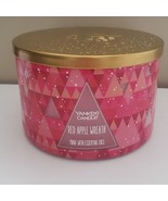 NEW! Holiday Yankee Candle 18oz 3-Wick Candle Red Apple Wreath Essential... - €21,56 EUR