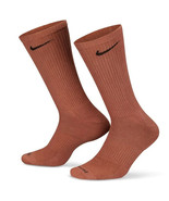 DISCONTINUED NIKE EVERYDAY PLUS Cushion Crew Socks BROWN BRONZE BLACK ME... - $309.61 MXN