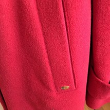 Ellen Tracy Red Wool Blend Short Winter Weight Coat Size 16 In Good Shape! - £30.99 GBP