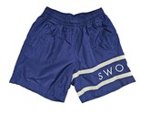 Nike Sportswear Men&#39;s Nylon Shorts Blue Swoosh logo Lined 6.5&quot; Sz L Swim - $23.75