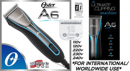 Dual Voltage Oster A6 Ultimate Clipper&amp;Cryogen X 10 BLADE*110-220v*INTERNATIONAL - £201.06 GBP