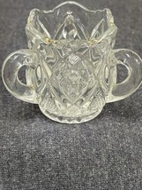Vintage Clear Glass Toothpick Holder With 3 Handles - $5.94