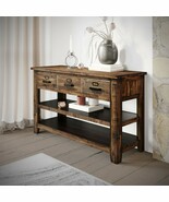 Cannon Valley Distressed Industrial 50&quot; Sofa Table - €607,91 EUR
