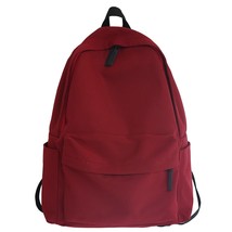 Cool Women Travel Nylon Red Student Backpack Female Kawaii Trendy Book B... - £30.10 GBP