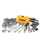 DEWALT Mechanics Tools Kit and Socket Set, 1/4&quot; &amp; 3/8&quot; Drive, SAE, 108-P... - $118.99