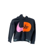 Nike Youth Girls Kids Size Large Pullover Hoodie Sweatshirt Black Croppe... - £38.82 GBP