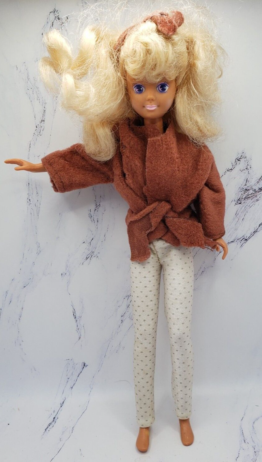 Primary image for Vintage Mattel 1987 Barbie Doll Teen Fun Skipper With Purple Eyes