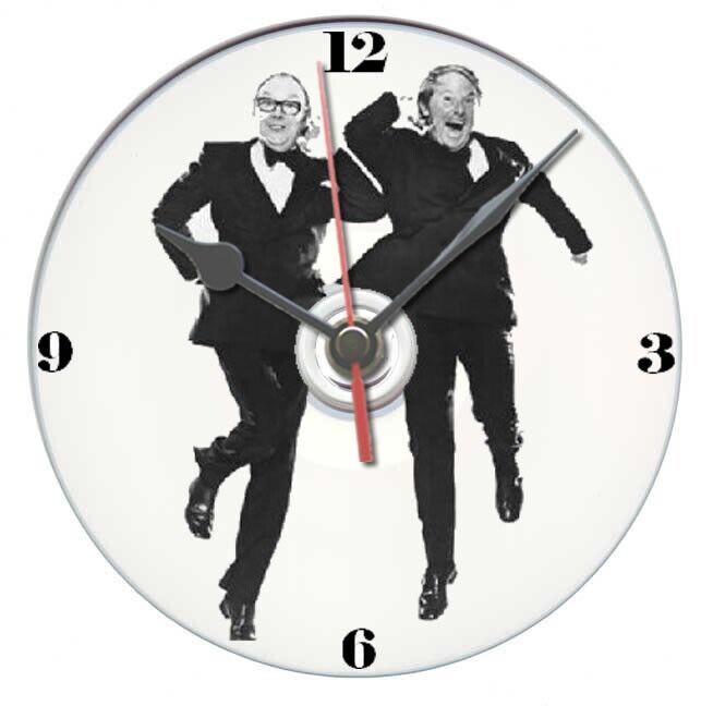 Morecambe and Wise, Eric and Ernie dvd clock, gift idea, can be personal... - $12.53